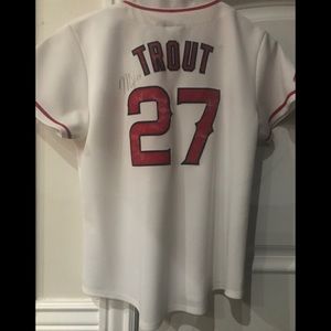 Authentic Autographed Angel’s Jersey Mike Trout 27